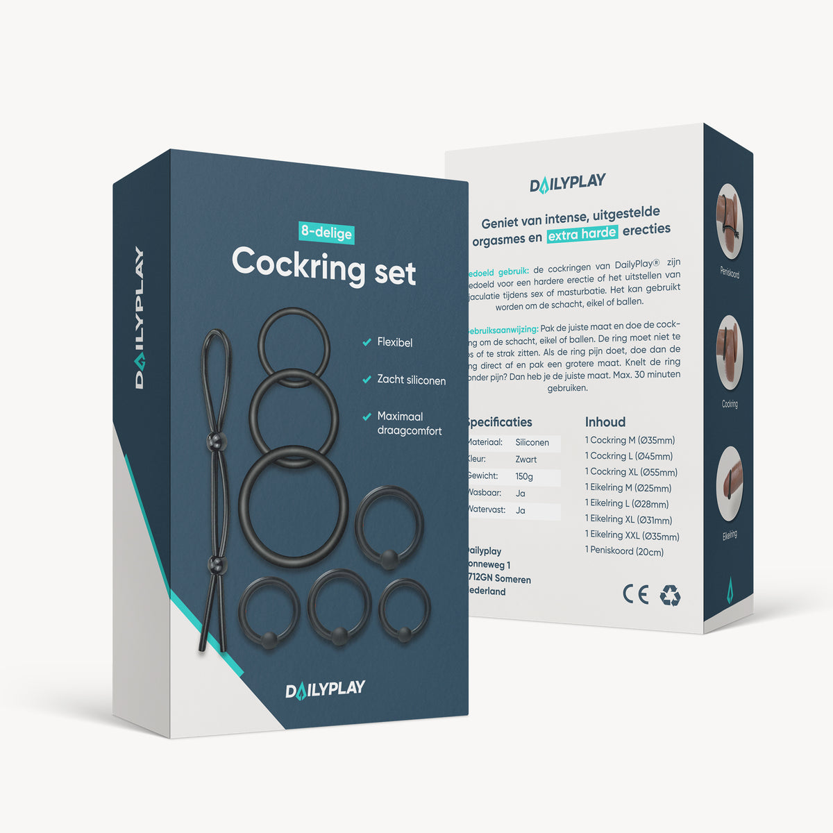 Cock rings box, sex toys for men