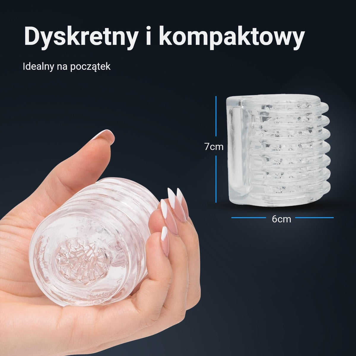 Masturbator Pocket Shot: dyskretny i kompaktowy, 7 cm wysokości i 6 cm szerokości