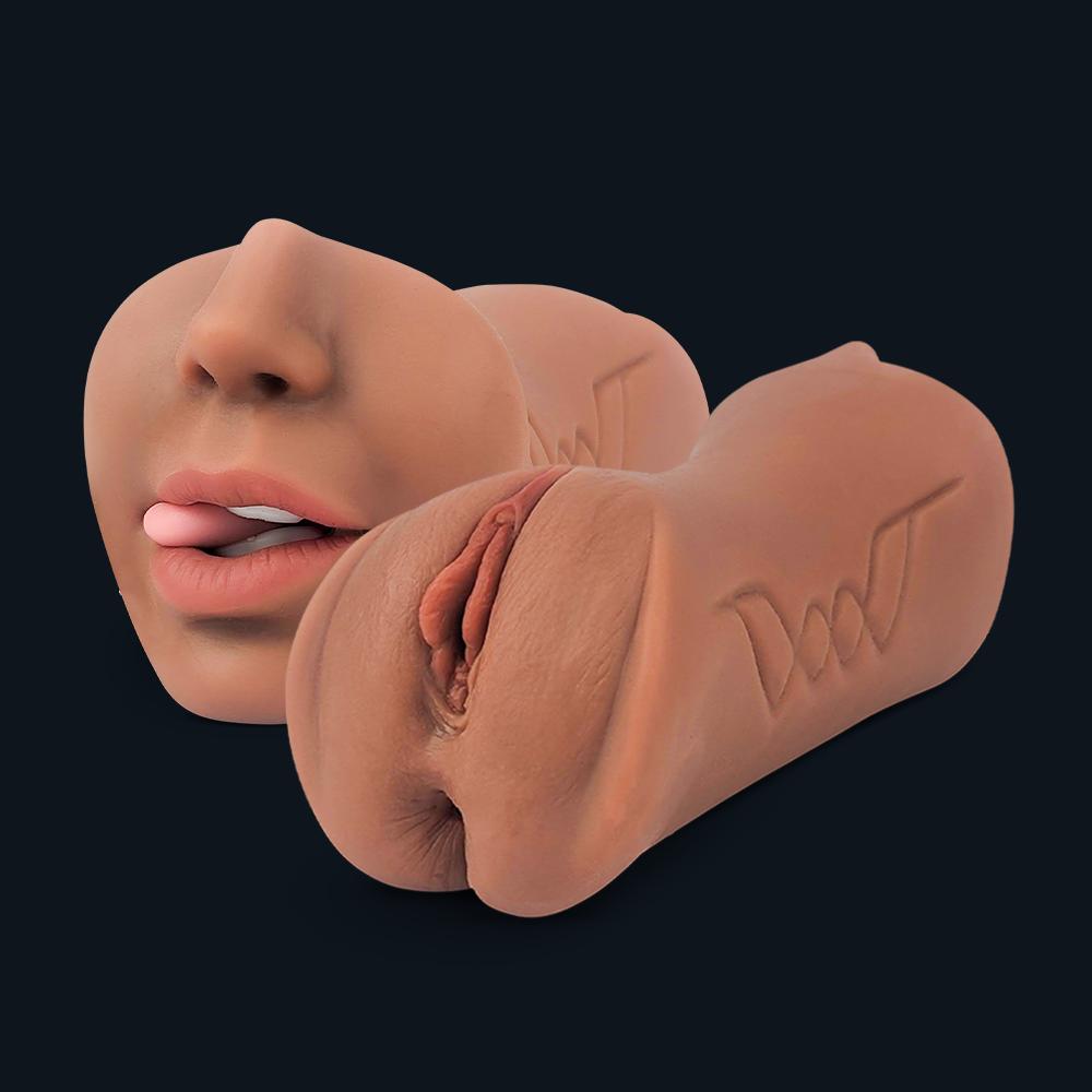 Lisa Pocket Pussy 3 in 1 mit Mund-, Vaginal- und Anal-Öffnung, Vorderansicht