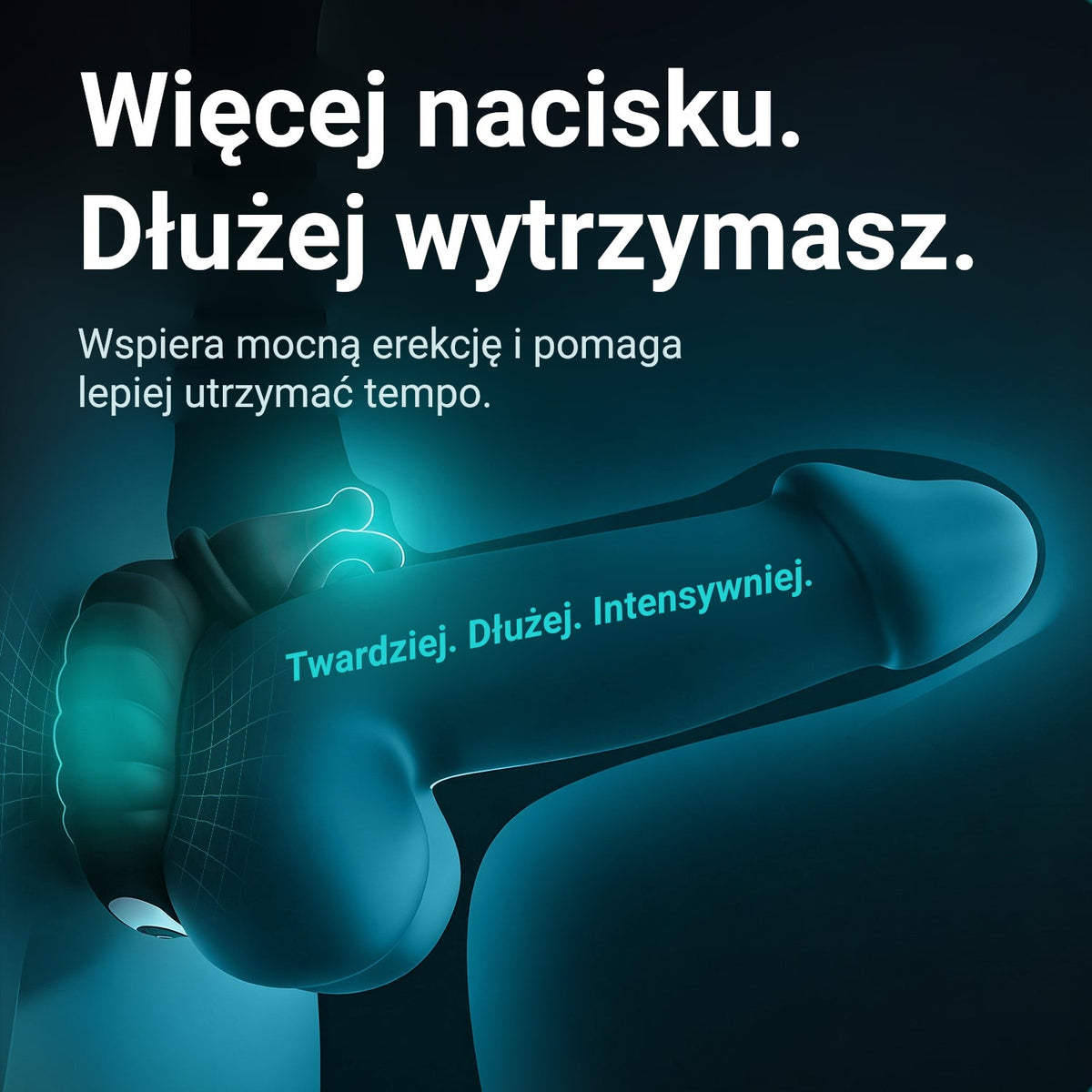 Pierścień erekcyjny Ultrapulse wspiera mocną erekcję i pomaga utrzymać tempo