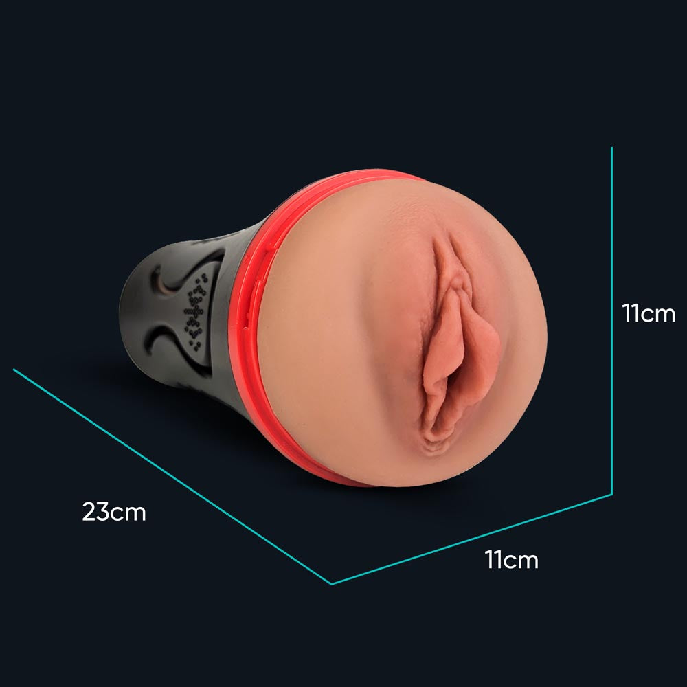 Maße der Pocket Pussy Lindsey: 23 cm lang, 11 cm breit, 11 cm hoch