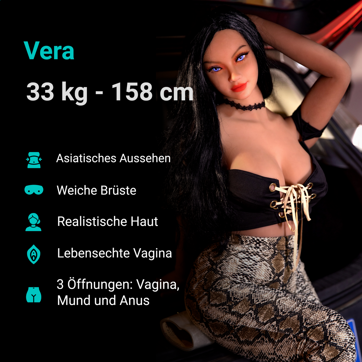 Vera Beschreibung, lebensechte Sexpuppe für Männer